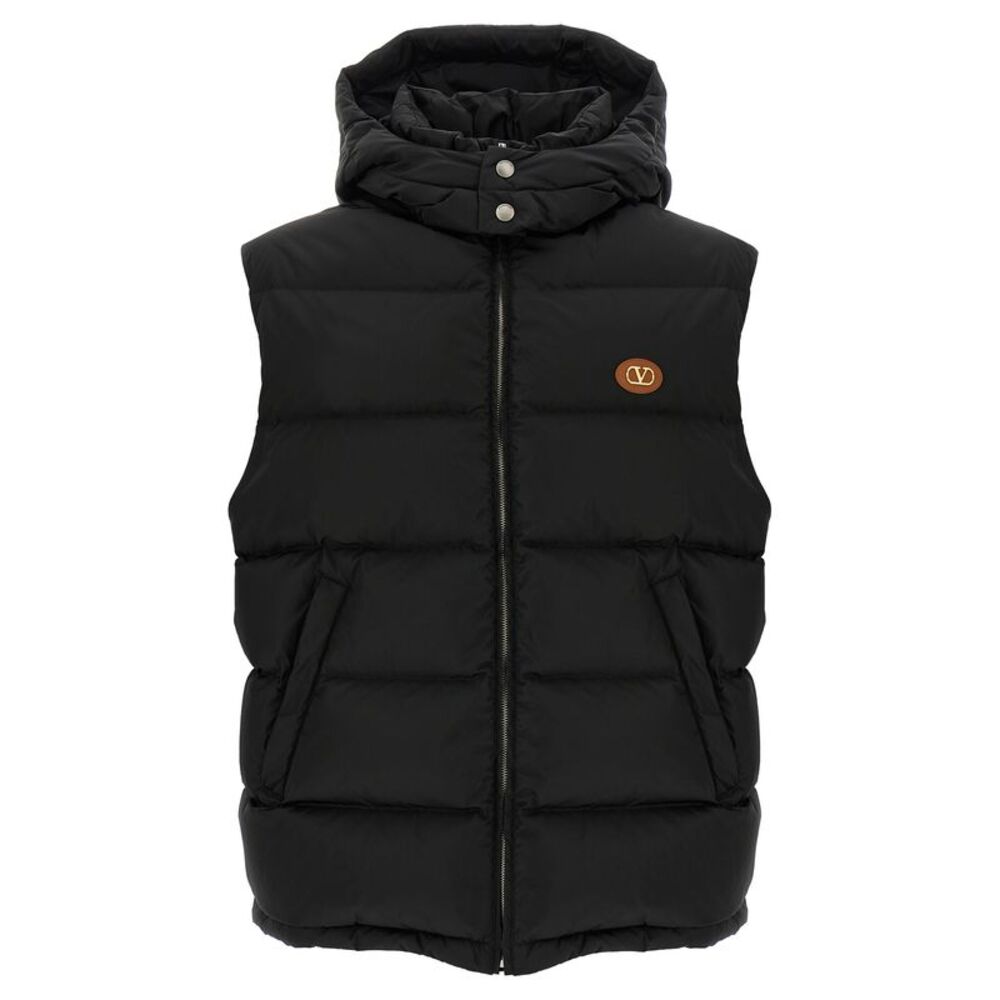 Valentino Garavani Black Polyamide Sleeveless Men's Jacket